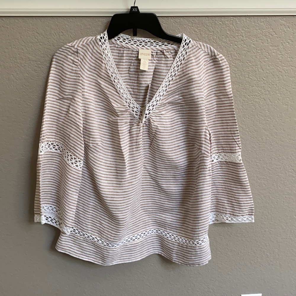NWT Chico’s Linen Top
